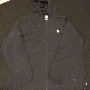Black Adidas light weight windbreaker